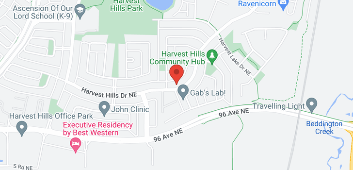 map of 915 Harvest Hills Drive NE